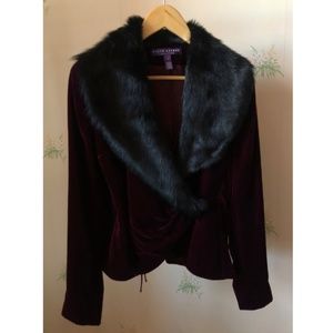 Ralph Lauren Purple Label Shearling Collar Jacket